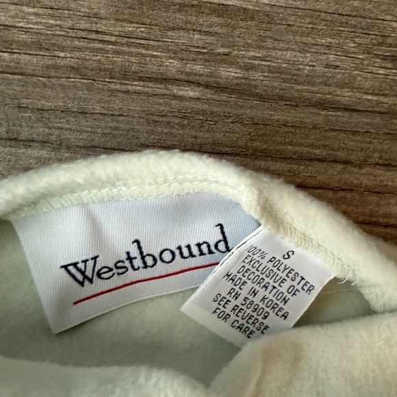 Westbound Womens Light Blue Fleece Mock Neck Long Sleeve Size S Comfort NormCore - Picture 5 of 5